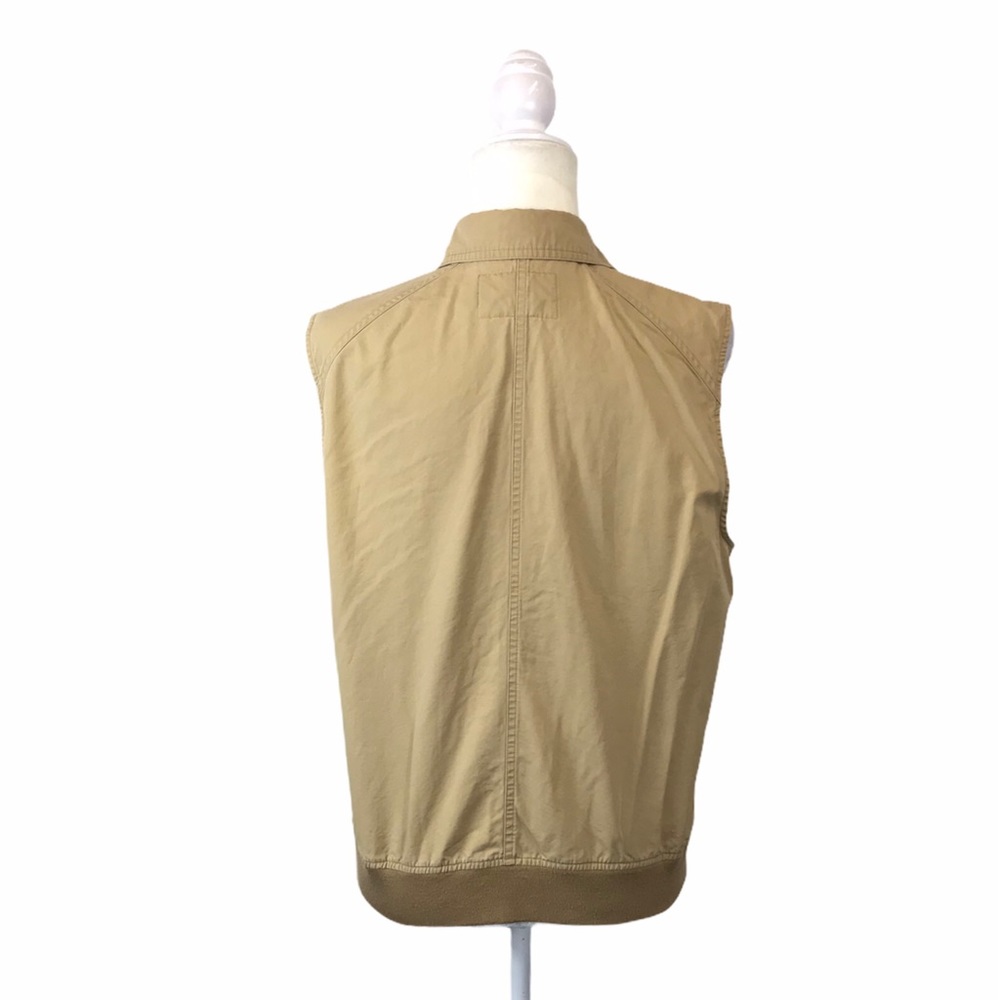 American Living Tan Multi-Pocket‎ Vest Full Zip - Picture 5 of 8